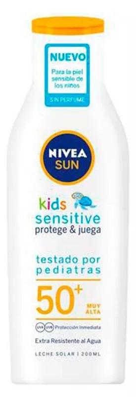 Nivea Sun Leite Solar Sensitive Crianças Protege e Brinca SPF50+ Sun 200ml