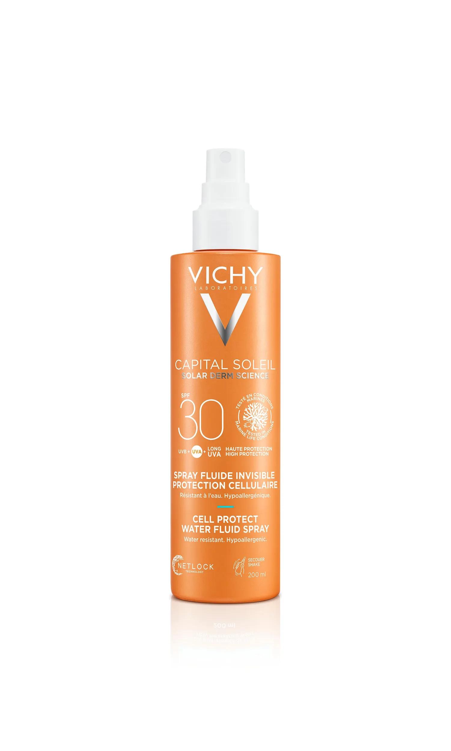 Vichy Capital Soleil Solare Spray Anti-Disidratazione Texture Ultra-leggera 30SPF 200 ml 