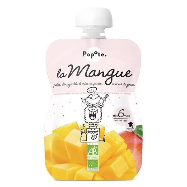 Popote Les Fruits Gourde Mangue +6m Bio 120g