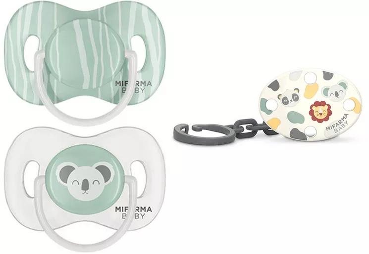 Mifarma Baby Brooch + Pacifier 6-18m 2 units