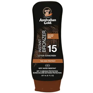Australian Gold Sun Lotion SPF15 with Instant Tanner 237 ml