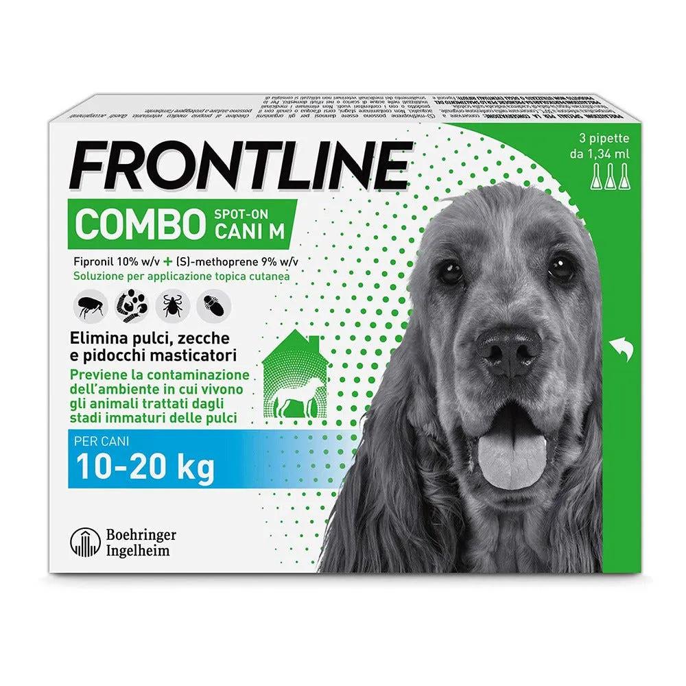 Frontline Combo Soluzione Spot-On Cani Taglia Media 10-20 kg 3 Pipette Monodose