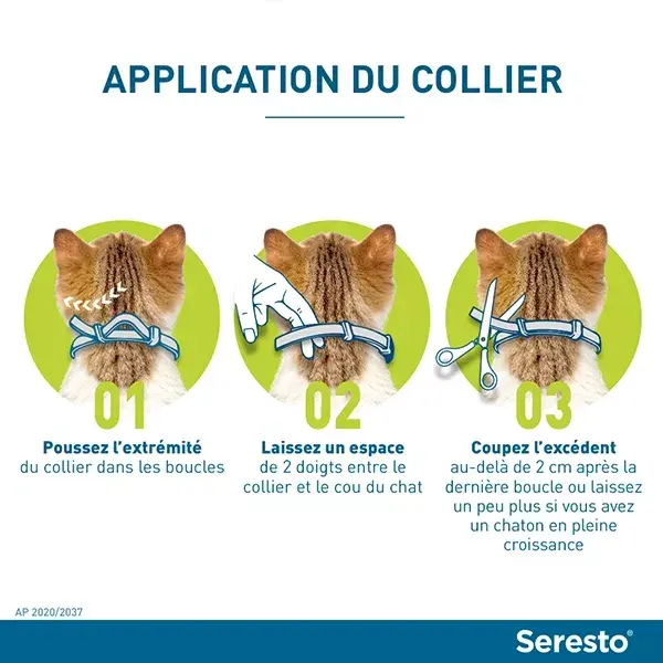 Seresto Chat Collier Antiparasitaires x 3 unités