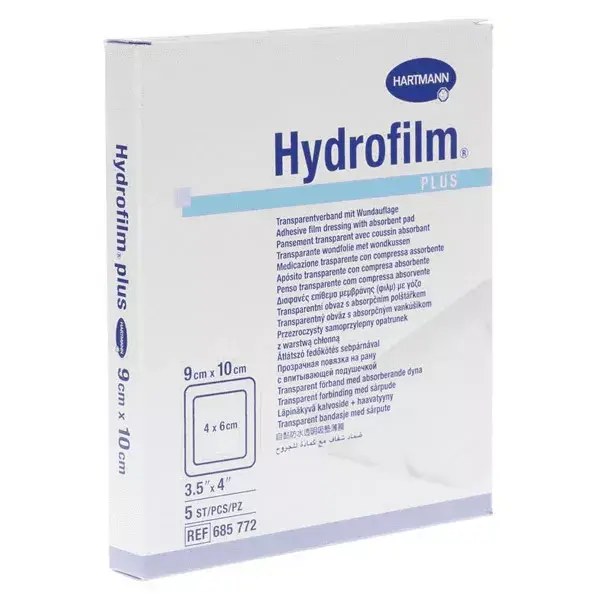 Hartmann Paul Hydrofilm Plus Transparent Adhesive Bandage 9x10cm 5 units