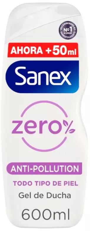 Sanex Gel de Ducha Zero% Antipolución 600 ml