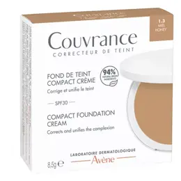 Avene Couvrance Crème de teint compacte Fini semi-mat Miel 8,5 gr