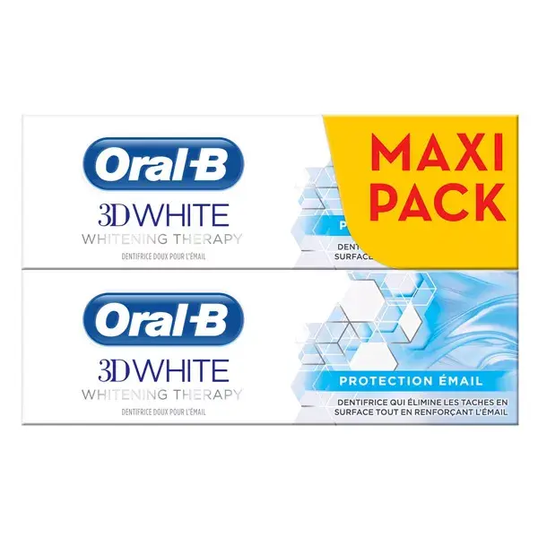 Oral B Dentifricio 3D White Whitening Therapy Protection Email 2 X 75ml