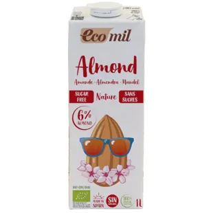 Ecomil Leite de Amêndoa Natural Orgânico 1 L