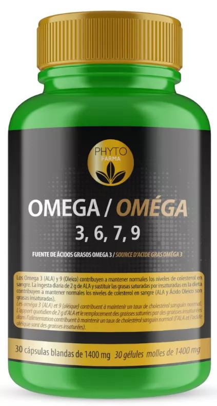 Phytofarma Omega 3, 6, 7 y 9 30 Cápsulas Blandas