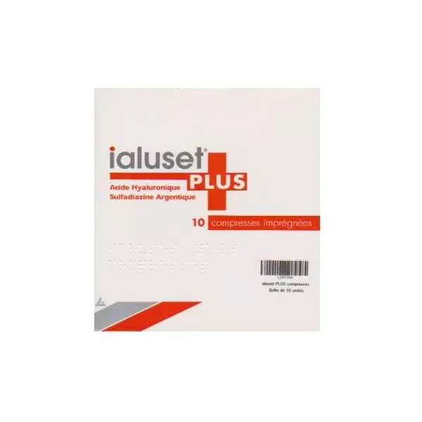 Ialuset Plus Compresses box of 10