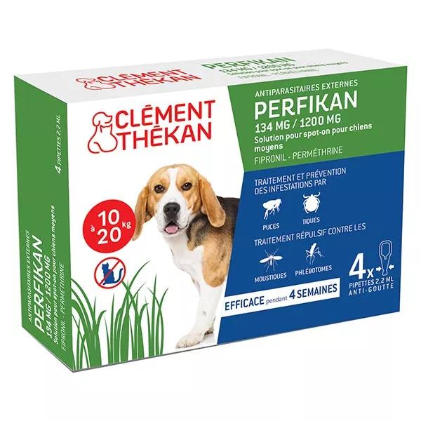 Clement Thekan Perfikan Antipulgas Antigarrapatas Perro 10-20kg 4 pipetas