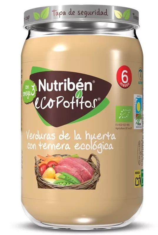 NUTRIBEN POTITO POLLO Y TERNERA CON VERDURITAS 235G +6MESES