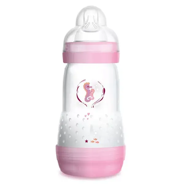 MAM Easy Start Anti-Colic Baby Bottle Flow 2 +0m Seahorses 260ml