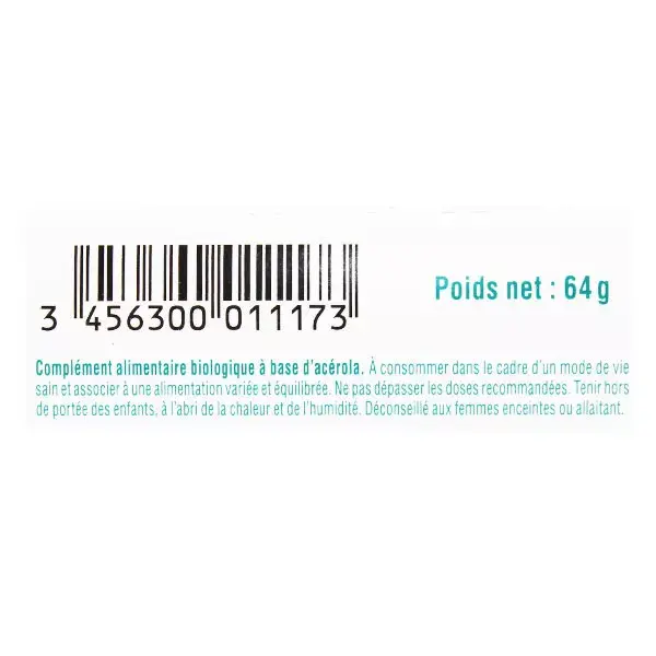 Biosens Vitamin C Acerola 1000 Organic 24 tablets