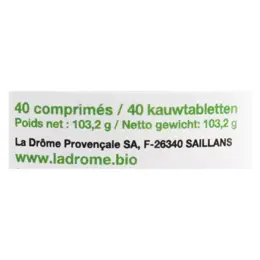 Ladrôme Propolis Comprimés Acérola Echinacée Bio 40 comprimés à croquer