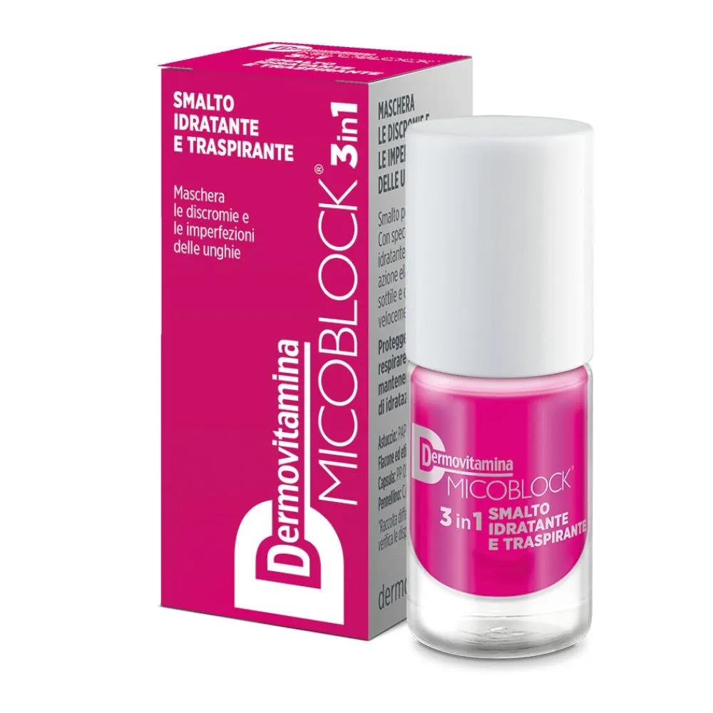 Dermovitamina Micoblock 3in1 Smalto Idratante E Traspirante Fuxia 5 ml