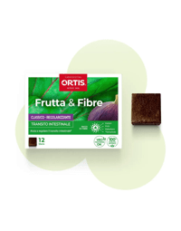 Frutta e Fibre Classico Integratore per il Transito Intestinale Pigro Frequente 24 Cubetti