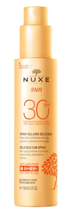 Nuxe Sun Spray Solar Delicioso Protección Rostro y Cuerpo SPF30 150 ml