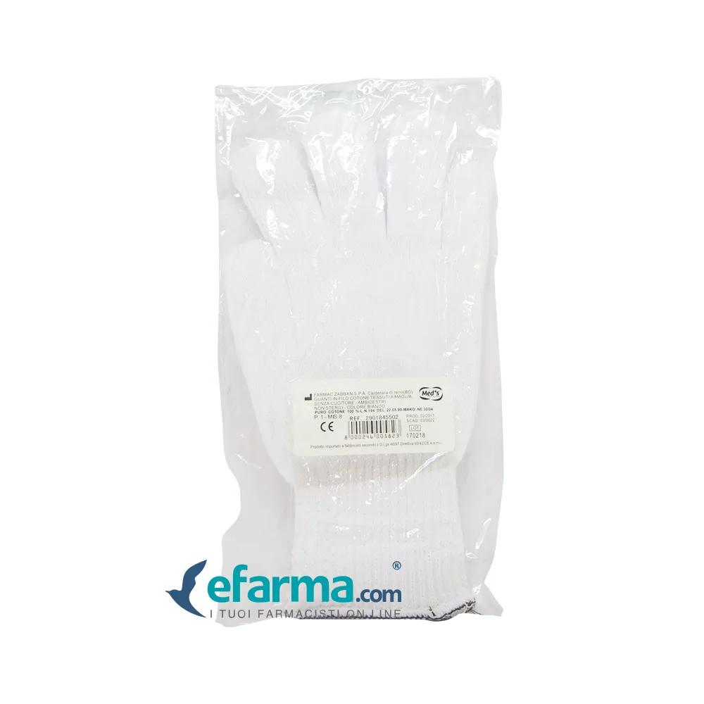 Farmac-Zabban Guanto Cotone Bianco Taglia 8 In Busta