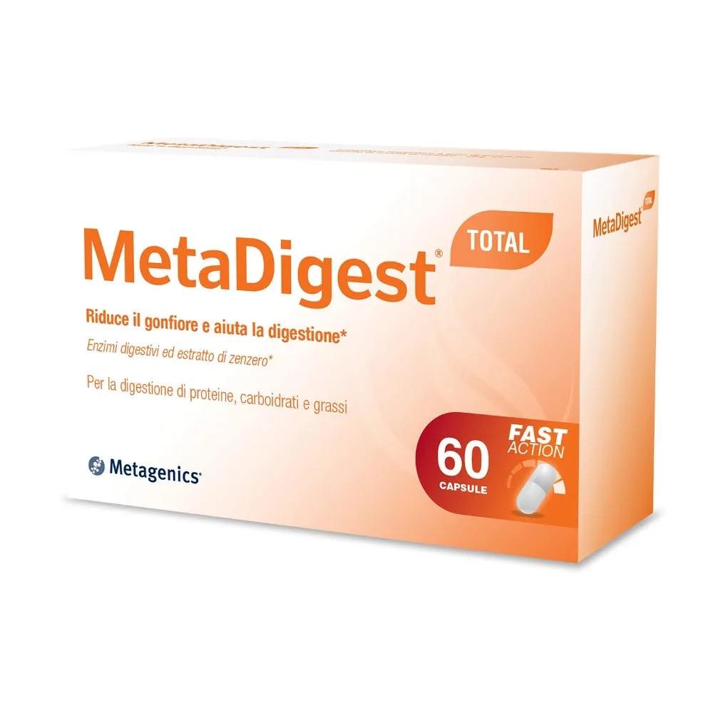 Metagenics Metadigest Integratore Gonfiore e Digestione Total 60 capsule