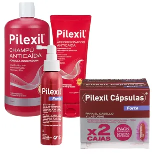 Pilexil Anti-Hair Loss Shampoo + Conditioner + Forte Spray + Forte Capsules