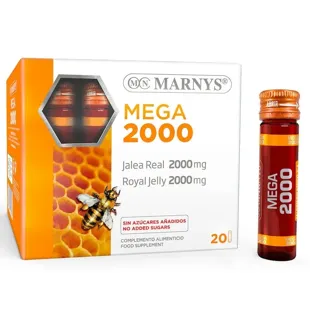 Mega Royal Jelly 2000mg Marnys 20 Vials