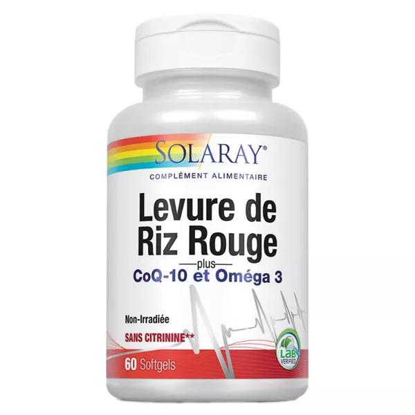 Solaray Levadura de Arroz Rojo + Co Q10 + Omega 3 60 comprimidos 