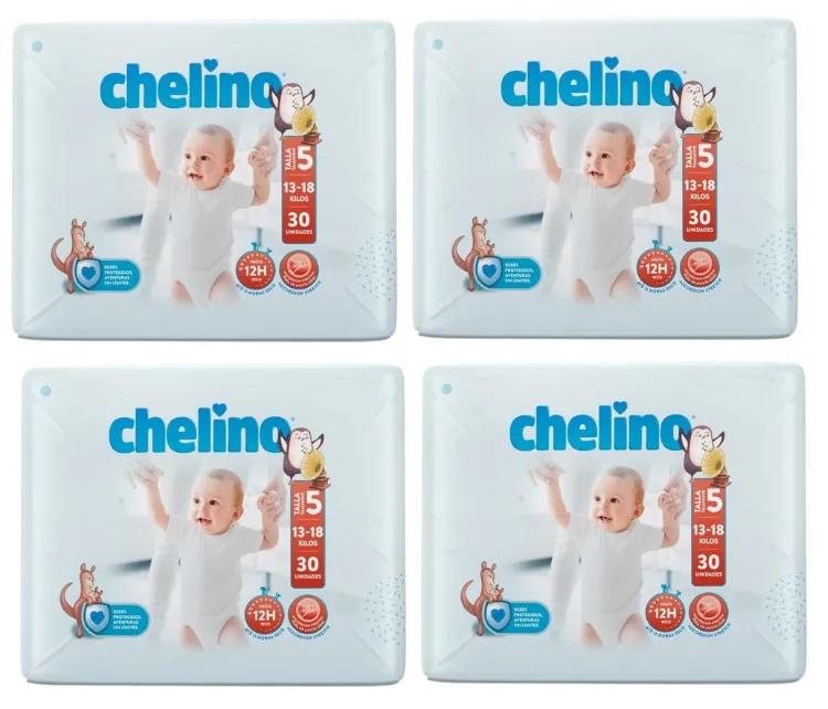 Chelino Luiers Maat 5 (13-18 Kg) 4x30 stuks