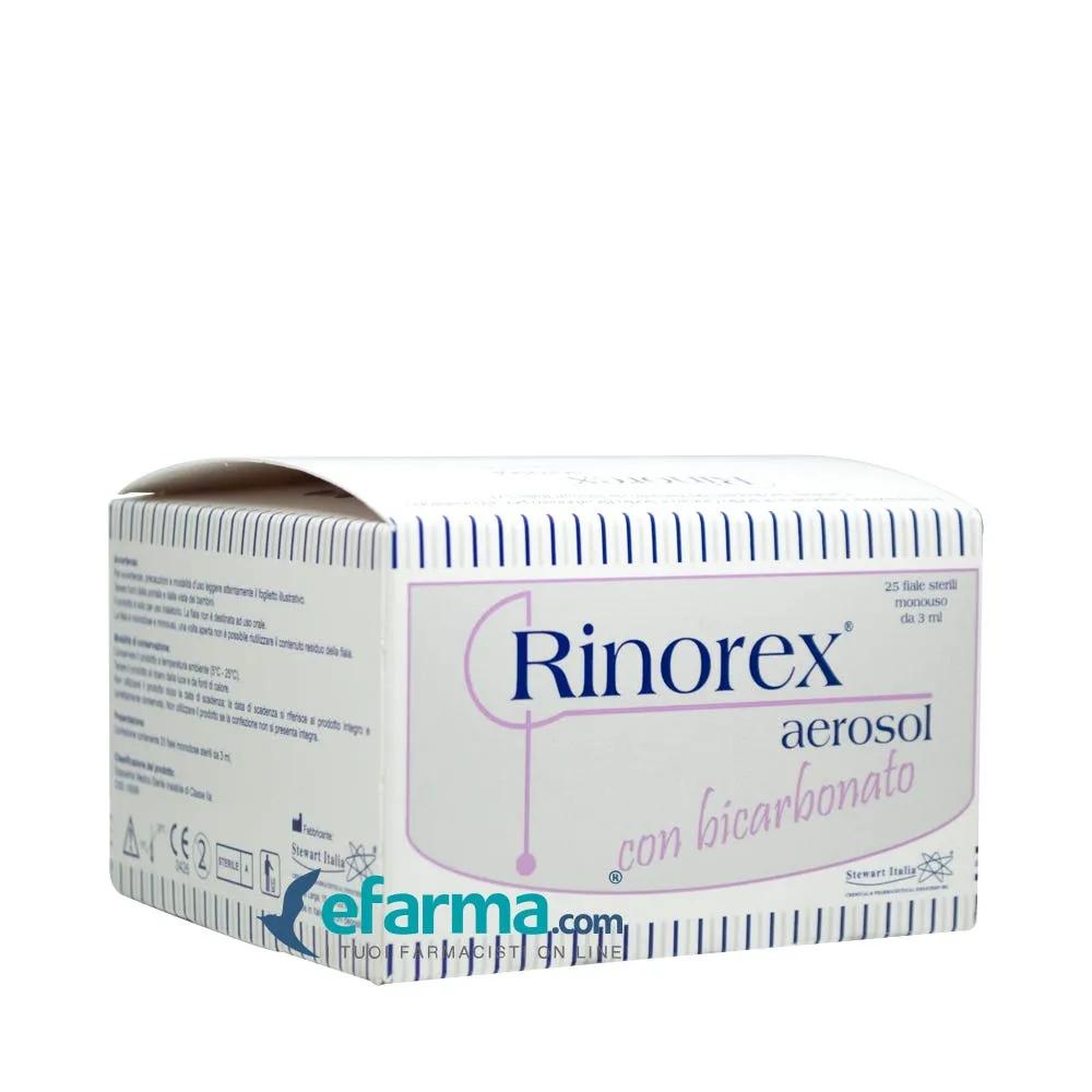 Rinorex Aerosol Con Bicarbonato Soluzione Salina Ipertonica 25 Fiale