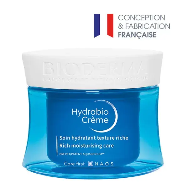 Bioderma Hydrabio Crème Hydratante Riche Peaux Sensibles Déshydratées 50ml