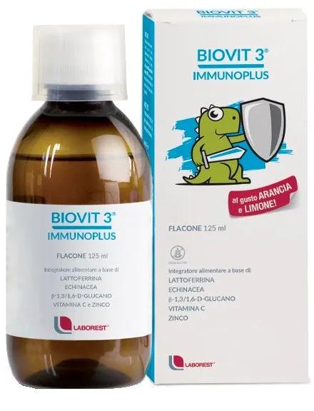 Biovit 3 Immunoplus Sciroppo Integratore Difese Immunitarie Bambini 125 ml