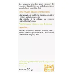 Vitavea BioNutrisanté - Infusion Ballonnements - Saveur Menthe - Bio 20 sachets