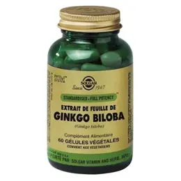 Solgar SFP Ginkgo Biloba 60 gélules végétales