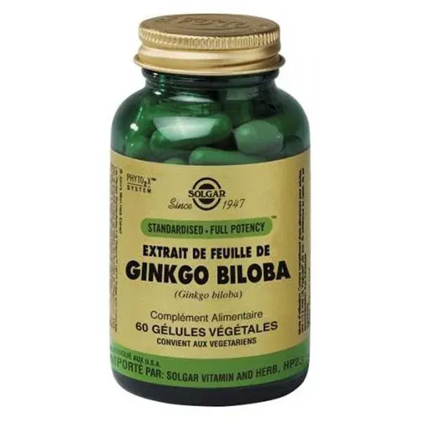 Solgar SFP Ginkgo Biloba 60 comprimidos vegetales