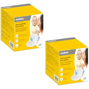 Medela Ultra-atmungsaktive, saugfähige Stilleinlagen, 2 x 60 Einheiten