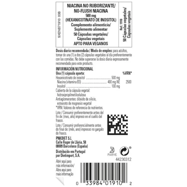 Solgar niacin 500 mg not flushing 50 c