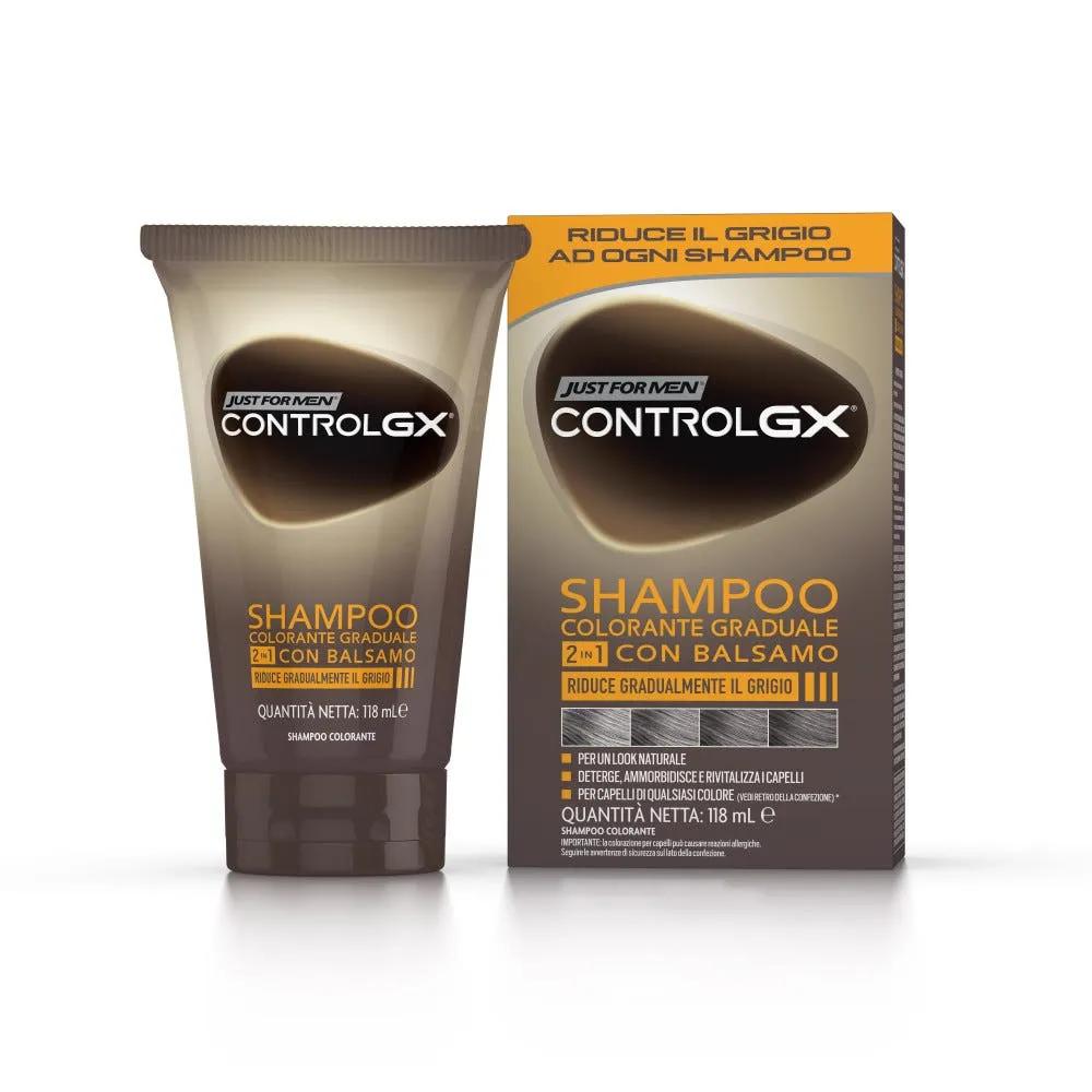 Just For Men Control Gx 2 In 1 Shampoo Con Balsamo Colorante 118 ml