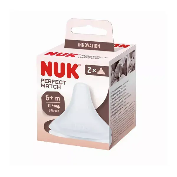 Nuk 2 Tétines Perfect Match Taglia Flow Control