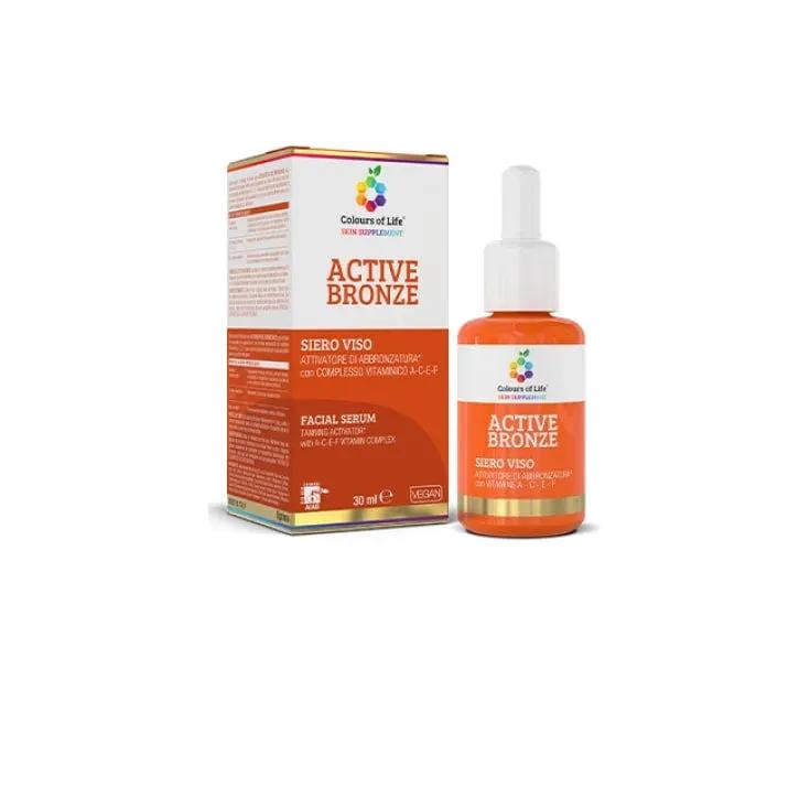 Colours Of Life Active Bronze Siero Viso Attivatore di Abbronzatura 30 ml