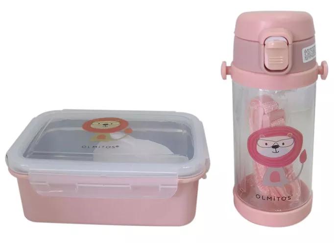 Olmitos Lion Bottle + Lunch Box Set