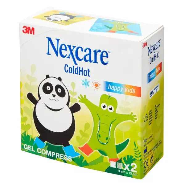 Nexcare ColdHot Coussin Thermique Happy Kids 11 x 12cm 2 unités