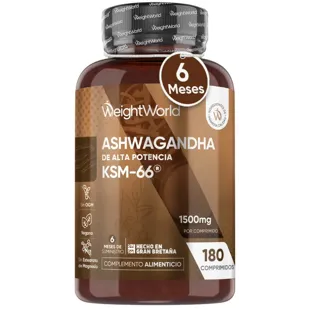 WeightWorld High Potency Ashwagandha KSM-66 1500mg 180 Tablets