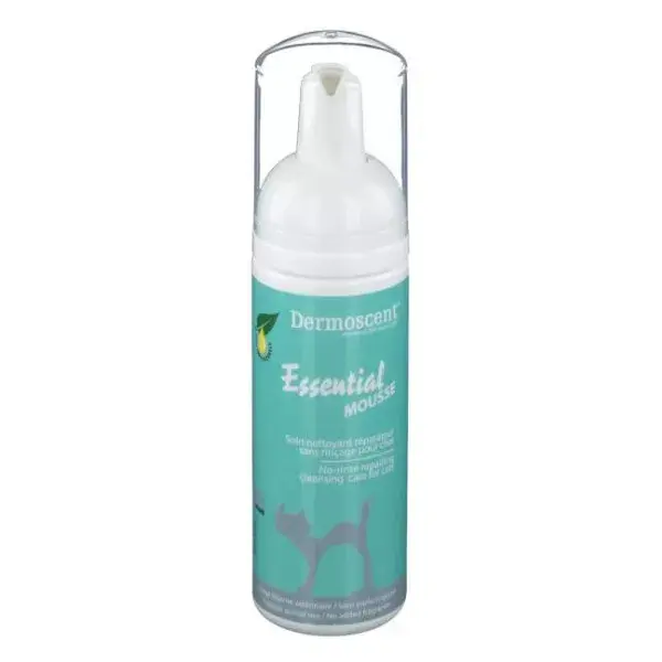 Dermoscent Essential Mousse Soin Nettoyant sans Rincage Chat 150ml