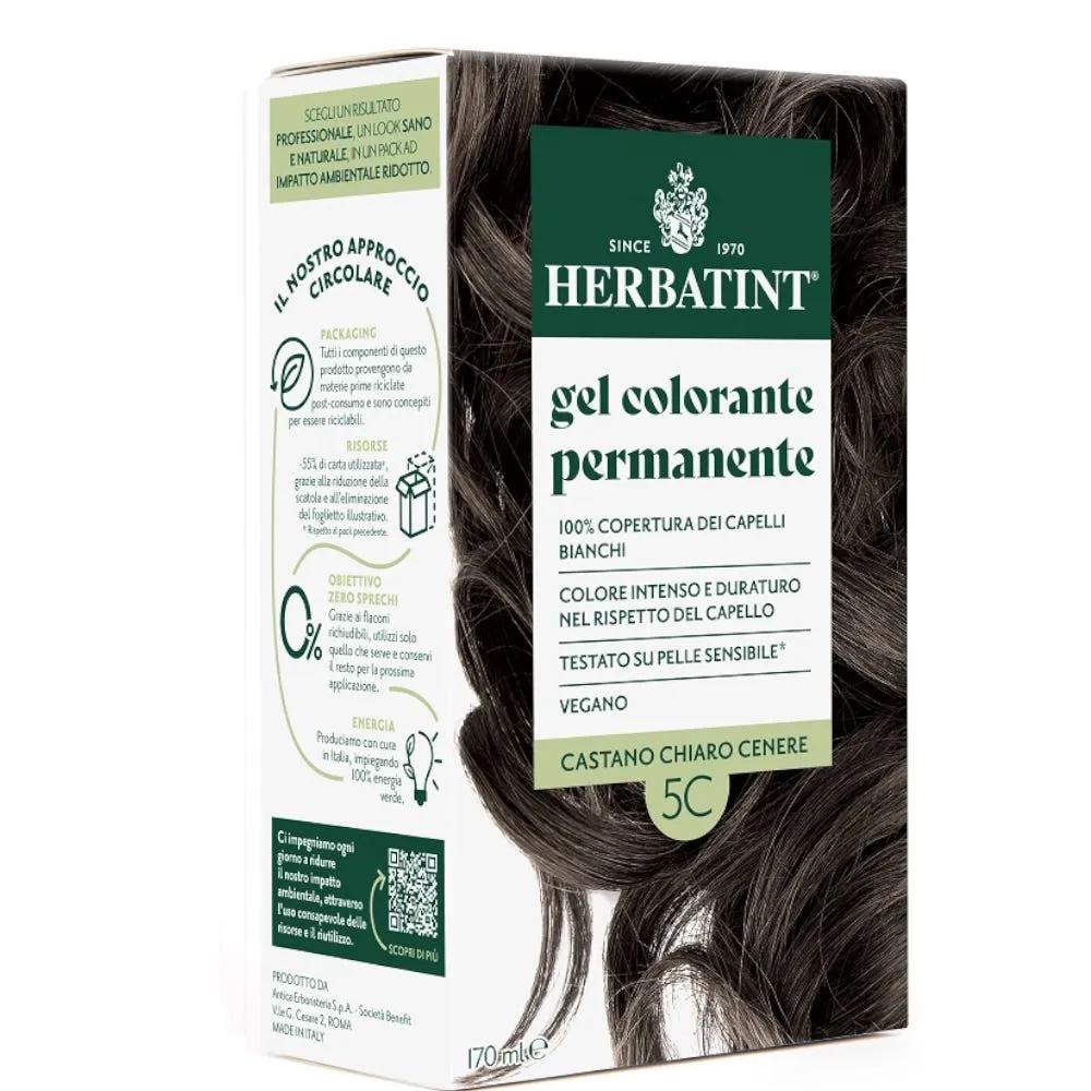 Herbatint Tintura Capelli Gel Permanente 5C Castano Chiaro Cenere 170 ml