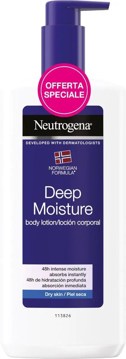 Neutrogena Deep Moisture Fluida Profumata Crema Corpo Per Pelle Secca e Sensibile 400 ml PROMO