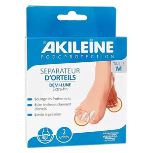 Akilene Separatore Dita dei Piedi Mezzaluna Taglia M